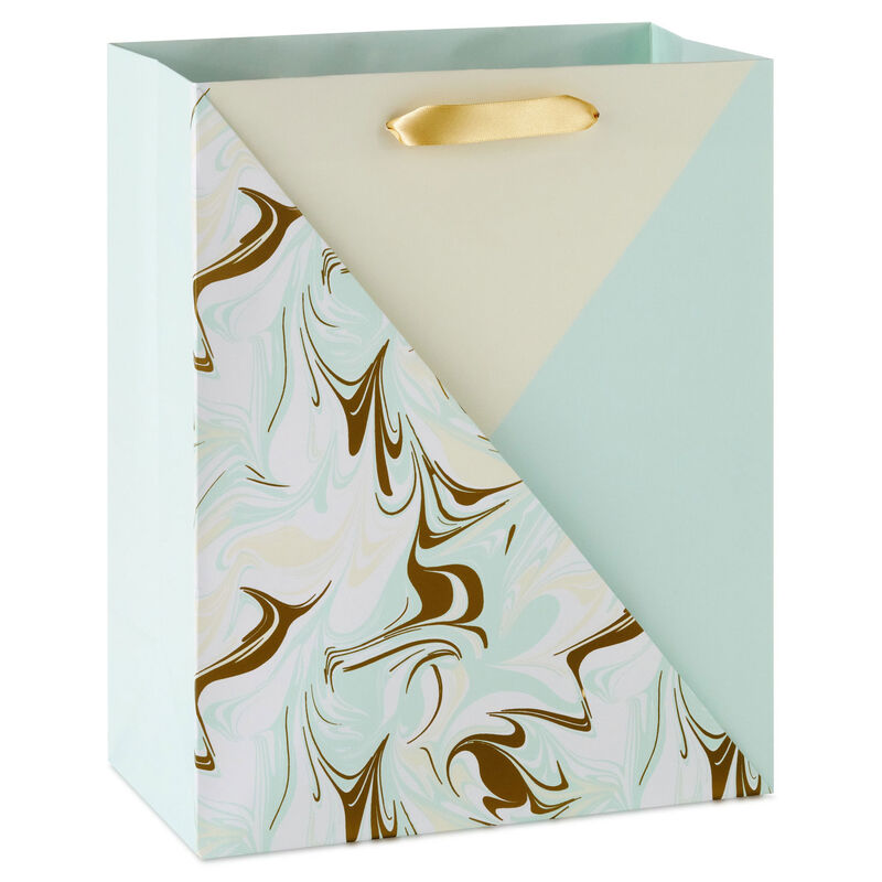 Triangles-in-Green-Tan-and-Marbled-Large-Gift-Bag_3EGB7922_01