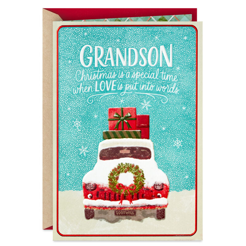 Vintage-Car-Christmas-Card-for-Grandson_599XZH2432_01