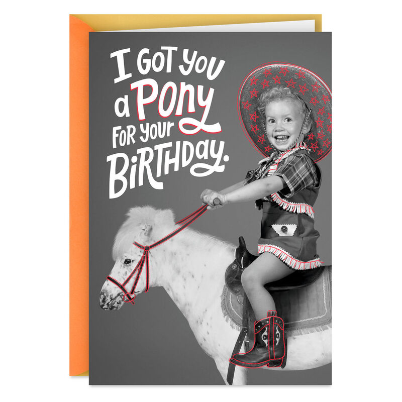 Vintage-Kid-on-Pony-Funny-Birthday-Card_399ZZB6754_01