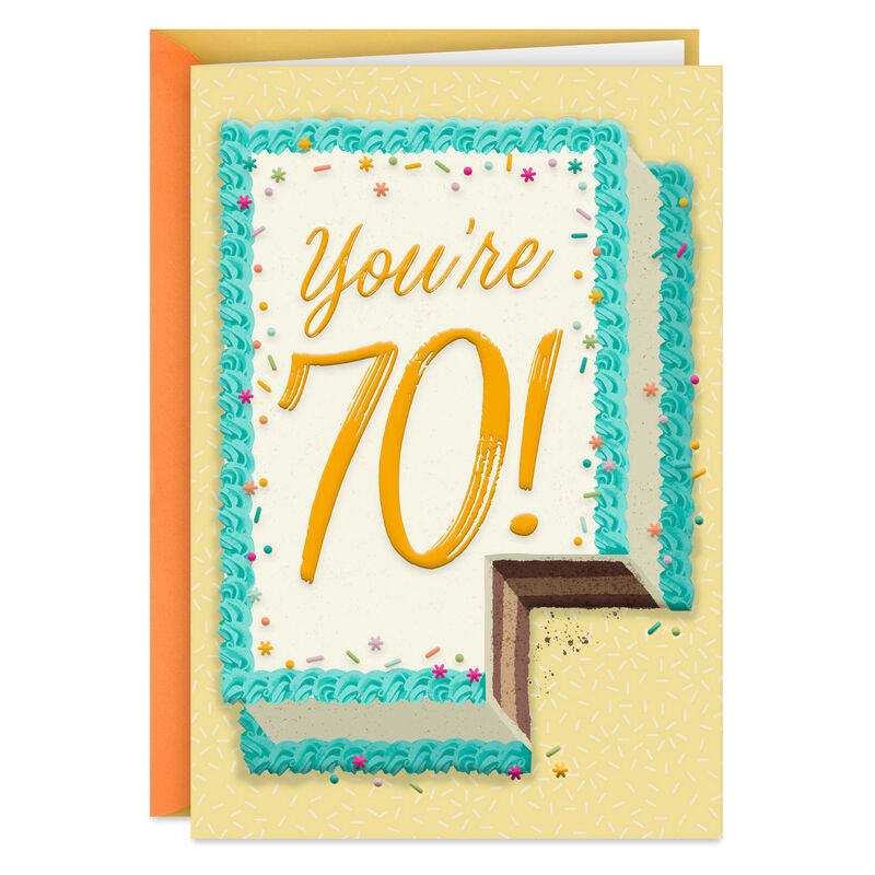 Yellow-and-Teal-70th-Birthday-Cake-Card_399HBD4595_01